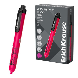 ������ ���������� Erich Krause Visioline RV-70 Clicky Neon �������������� 1-3.5�� ������� 65580